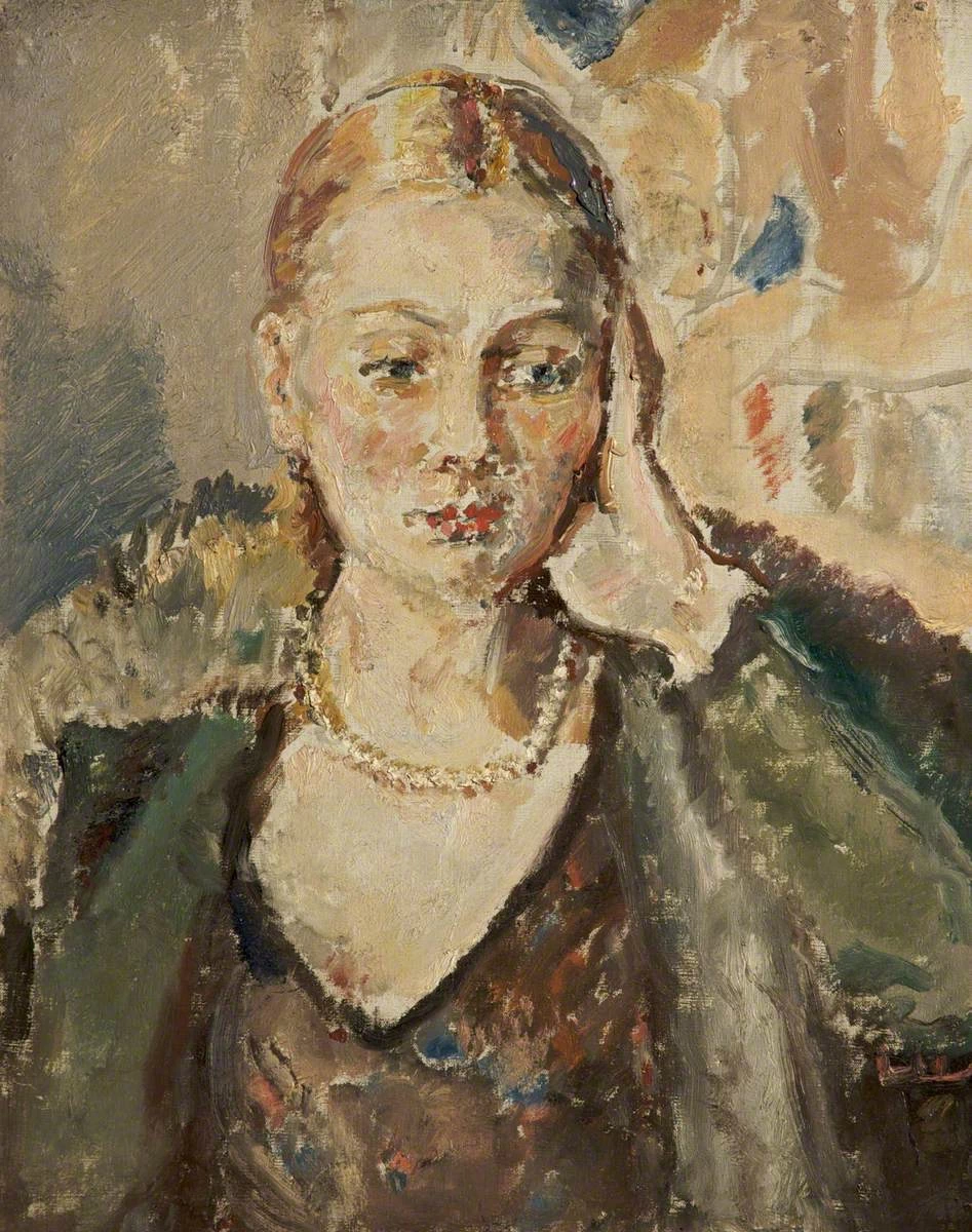 Ethel Walker - Ritratto di giovane signora, Salford Museum & Art Gallery
